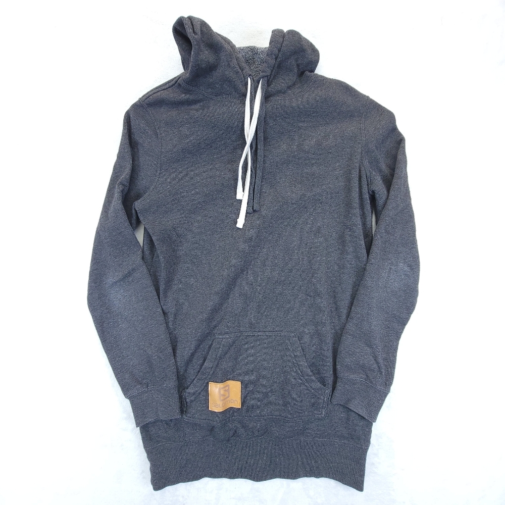 Salomon Pullover Hooded Sweater Womens Gray Casual *Missing Size Tag*